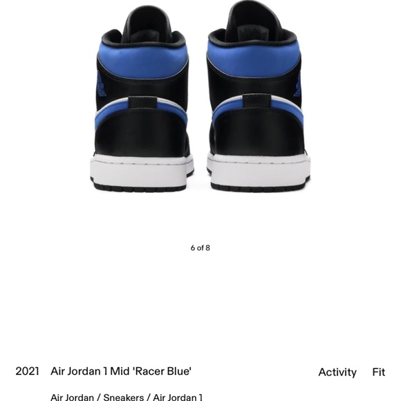 Air Jordan 1 Mid ‘Racer Blue’ - Picture 4 of 6